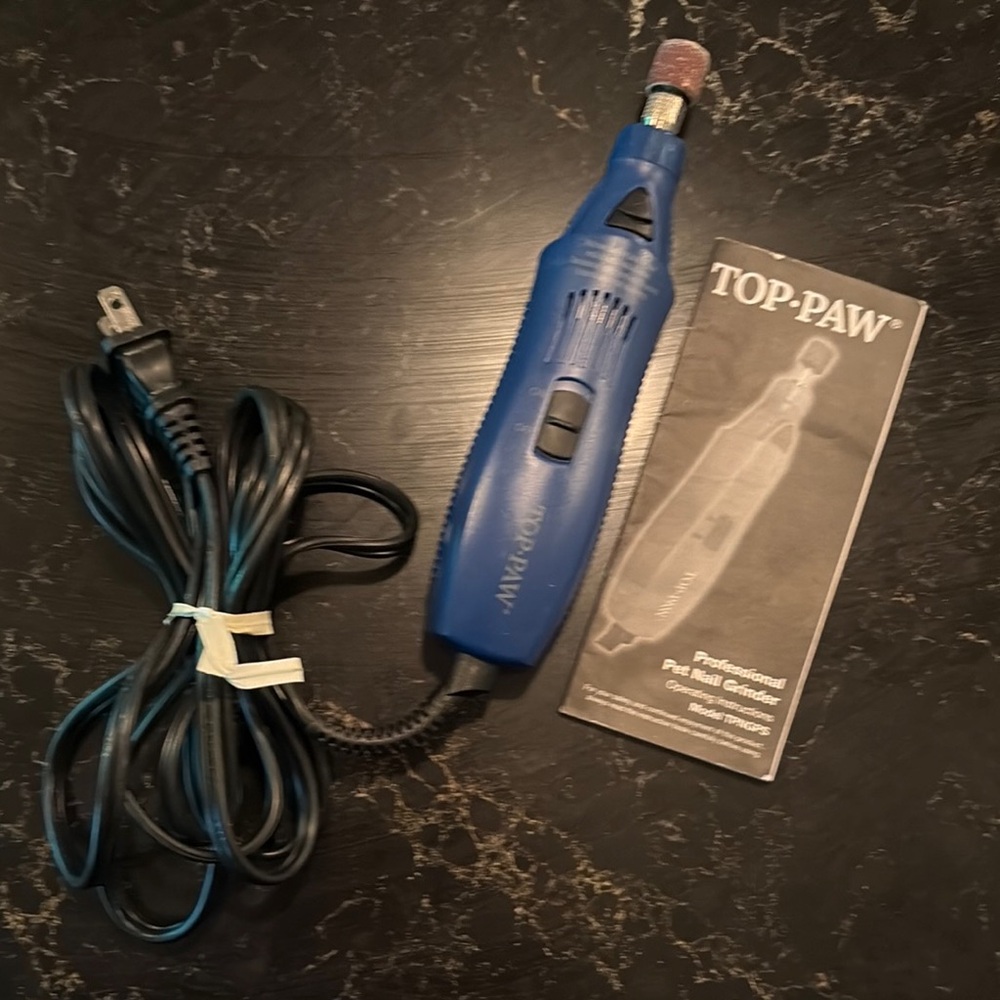 Top Paw Electric Blue Pet Nail Grinder